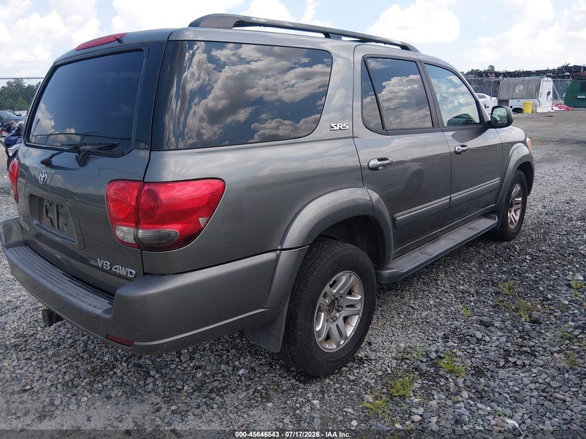 2005 Toyota Sequoia VIN 5TDBT44A95S257303 IAAI salvage auction — NORMAL WEAR, Clear (Georgia), sold $900 on 2026-07-24 (photo 4)