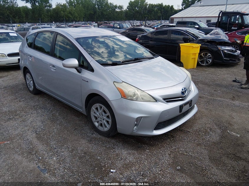 2013 Toyota Prius v VIN JTDZN3EU0D3194247 IAAI salvage auction — NORMAL WEAR, Regular Certificate (Iowa), sold $2,500 on 2026-07-29 (photo 1)