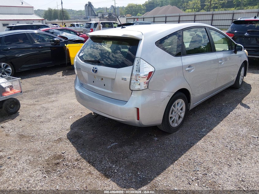 2013 Toyota Prius v VIN JTDZN3EU0D3194247 IAAI salvage auction — NORMAL WEAR, Regular Certificate (Iowa), sold $2,500 on 2026-07-29 (photo 4)