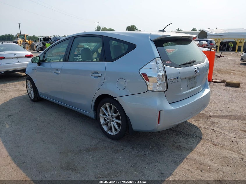 2013 Toyota Prius v VIN JTDZN3EU0D3238148 IAAI salvage auction — LEFT FRONT, Clear (Virginia), sold $25 on 2026-07-24 (photo 3)