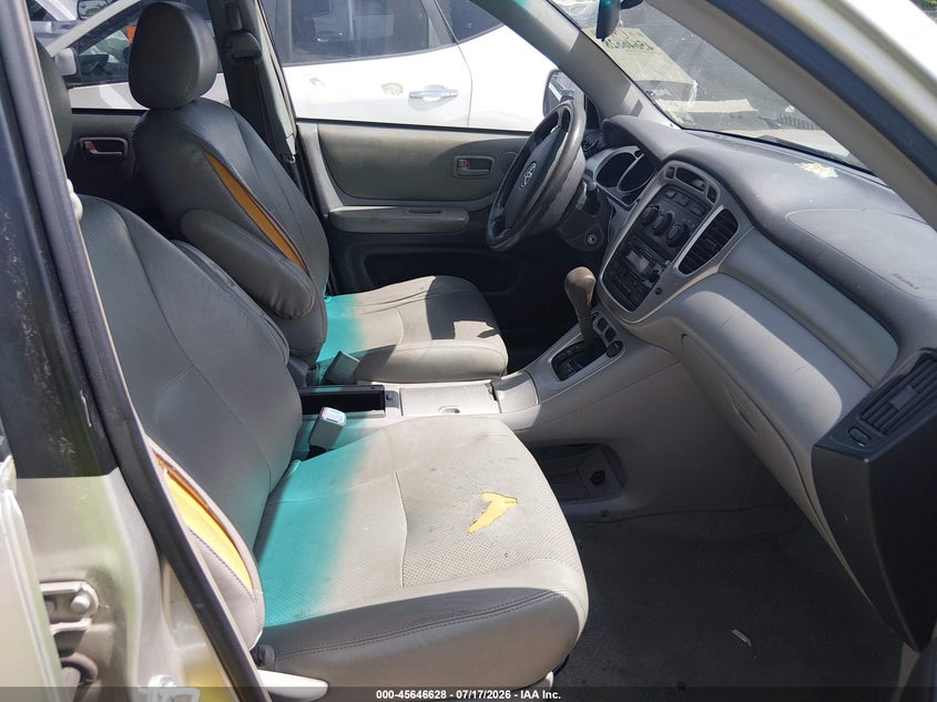 2007 Toyota Highlander VIN JTEGD21A770162171 IAAI salvage auction — RIGHT FRONT, Salvage (Louisiana), sold $1,100 on 2026-08-01 (photo 5)