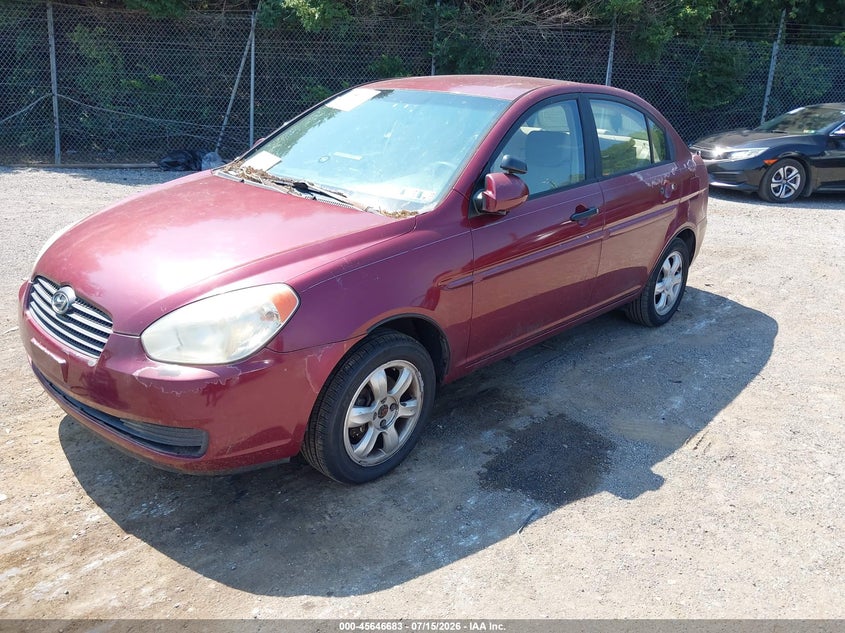 2006 Hyundai Accent VIN KMHCN46C56U017199 IAAI salvage auction — NORMAL WEAR, Clear (Pennsylvania), sold $700 on 2026-07-31 (photo 2)