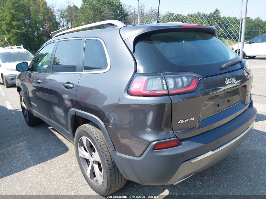 2020 Jeep Cherokee VIN 1C4PJMDX4LD647721 IAAI salvage auction — RIGHT REAR, Clear (New York), sold $7,500 on 2026-07-28 (photo 3)
