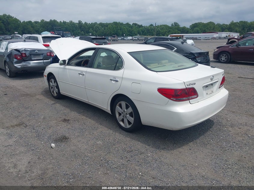2005 Lexus Es 330 VIN JTHBA30G355096588 IAAI salvage auction — NORMAL WEAR, Clear (Virginia), sold $25 on 2026-07-30 (photo 3)
