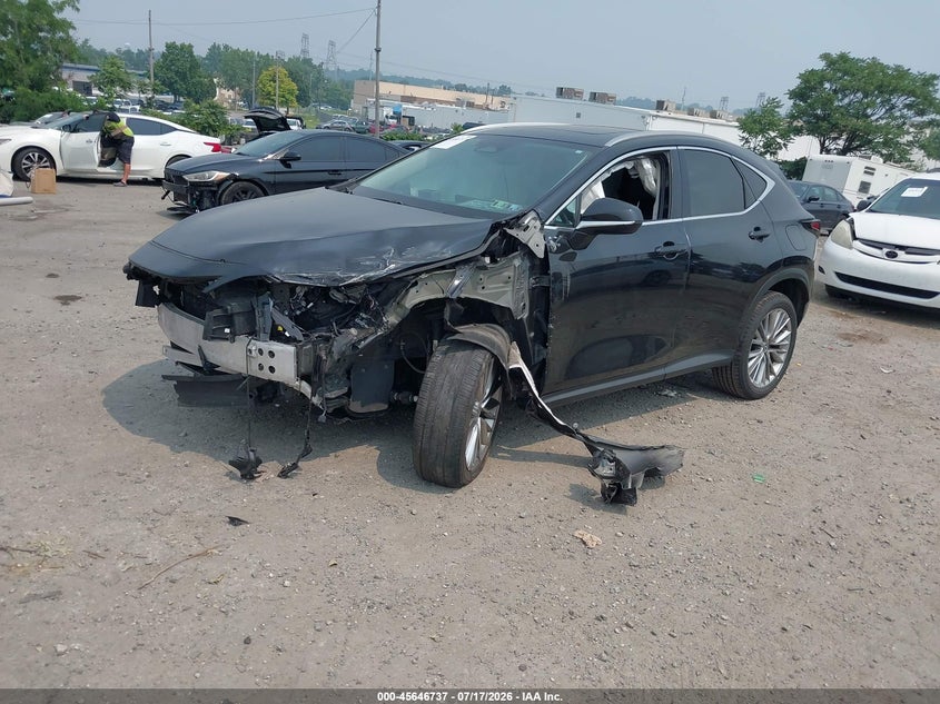 2025 Lexus Nx VIN 2T2GKCEZ3SC036383 IAAI salvage auction — LEFT FRONT, Salvage (Pennsylvania), sold $12,050 on 2026-08-27 (photo 2)