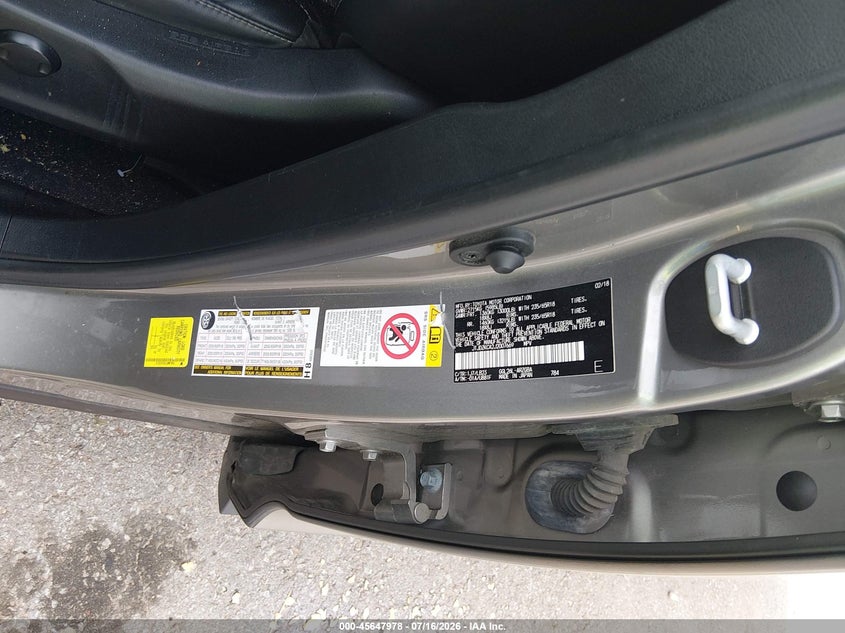 2018 Lexus Rx VIN JTJDZKCA2J2007669 IAAI salvage auction — RIGHT FRONT, Salvage Title, sold $9,800 on 2026-09-10 (photo 9)