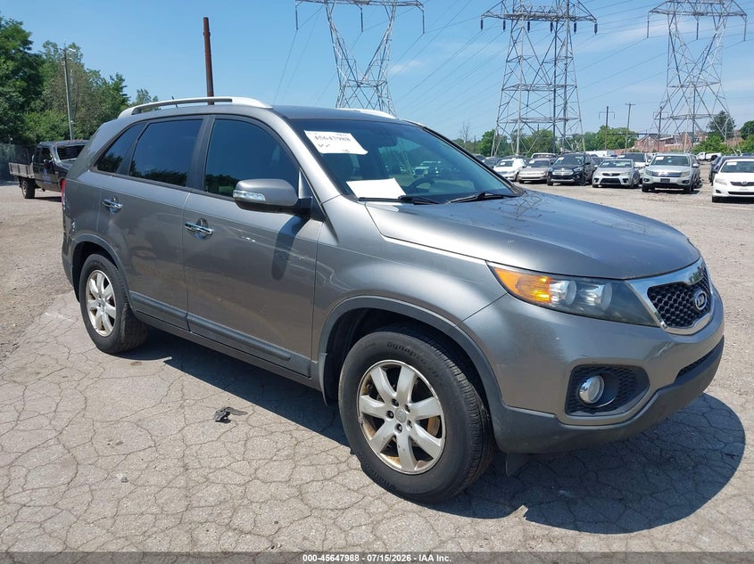 2013 Kia Sorento VIN 5XYKT3A63DG385526 IAAI salvage auction — NORMAL WEAR, Clear (Pennsylvania), sold $625 on 2026-07-24 (photo 1)