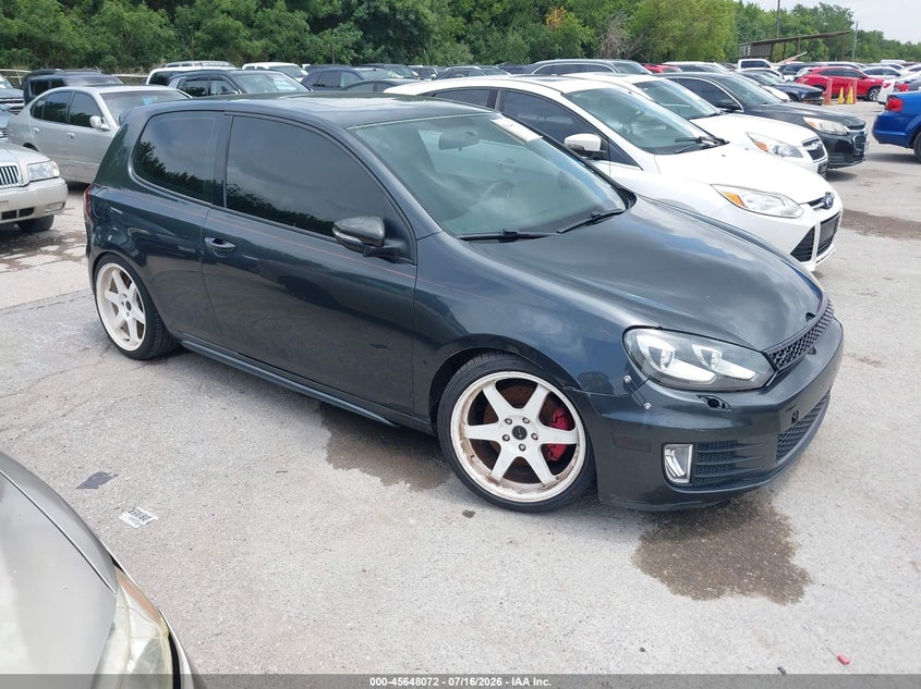 2010 Volkswagen Gti VIN WVWEV7AJ9AW258815 IAAI salvage auction — NORMAL WEAR, Original (Texas), sold $1,000 on 2026-07-29 (photo 1)
