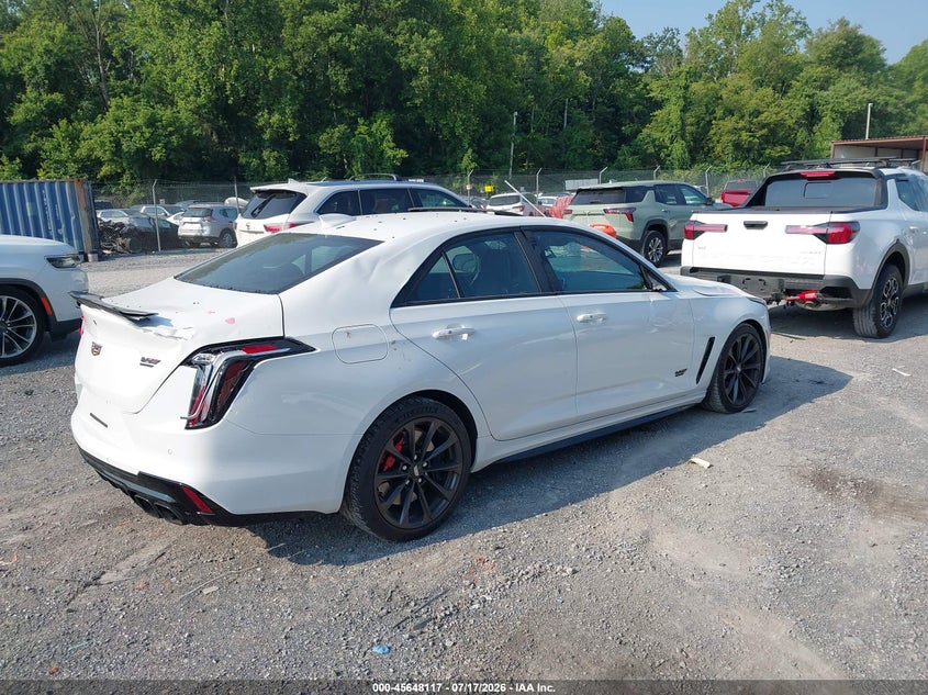 2026 Cadillac Ct4-v VIN 1G6D75RP6T0410027 IAAI salvage auction — ALL OVER, Wait Title, sold $28,700 on 2026-08-17 (photo 4)