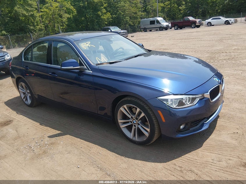 2017 BMW 3 series VIN WBA8D9G54HNT91548 IAAI salvage auction — NORMAL WEAR, Clear (Virginia), sold $125 on 2026-07-22 (photo 1)