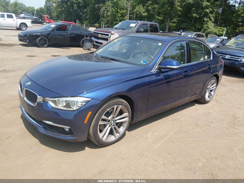 2017 BMW 3 series VIN WBA8D9G54HNT91548 IAAI salvage auction — NORMAL WEAR, Clear (Virginia), sold $125 on 2026-07-22 (photo 2)