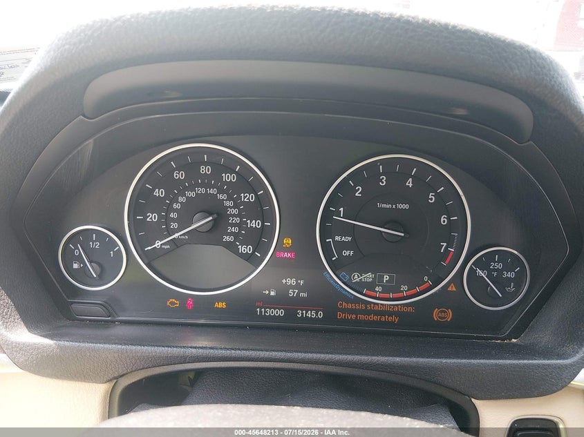 2017 BMW 3 series VIN WBA8D9G54HNT91548 IAAI salvage auction — NORMAL WEAR, Clear (Virginia), sold $125 on 2026-07-22 (photo 7)