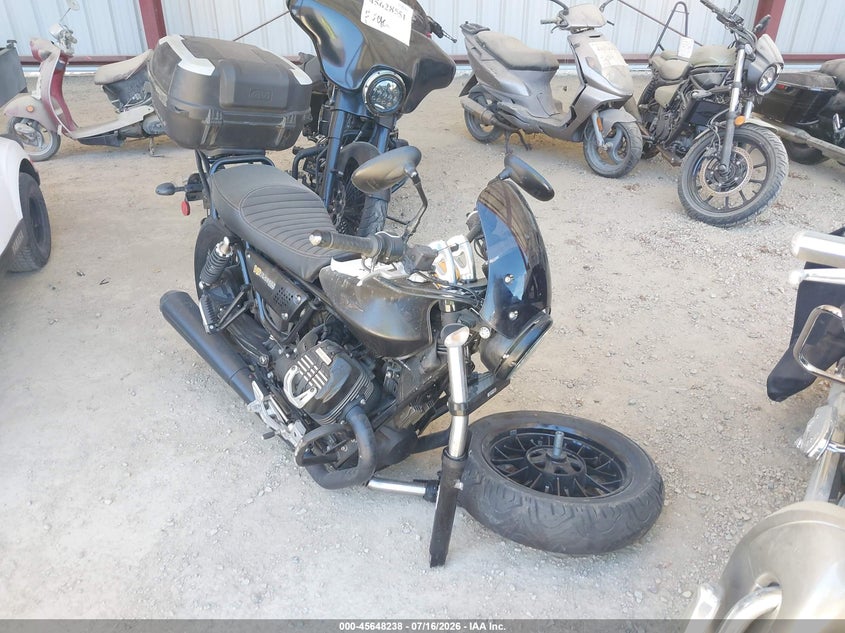 2017 Moto guzzi V9 VIN ZGULHU018HM000352 IAAI salvage auction — FRONT END, Salvage (California), sold $25 on 2026-08-12 (photo 1)