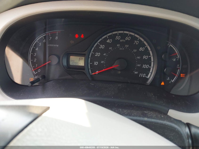 2012 Toyota Sienna VIN 5TDKK3DC9CS239198 IAAI salvage auction — NORMAL WEAR, Clear (Virginia), sold $275 on 2026-07-27 (photo 7)