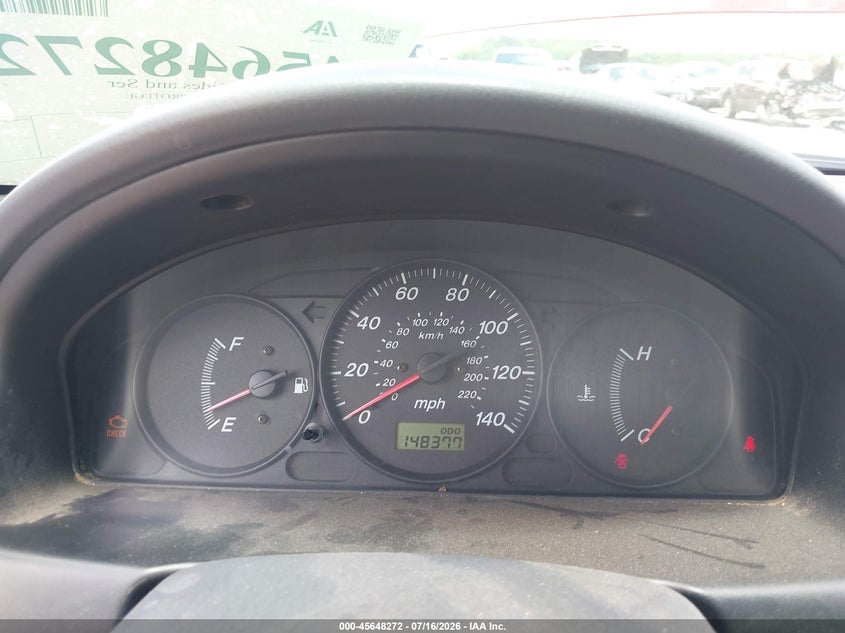 2000 Mazda Protege VIN JM1BJ2225Y0246487 IAAI salvage auction — NORMAL WEAR, Clear (Oklahoma), sold $25 on 2026-07-21 (photo 7)