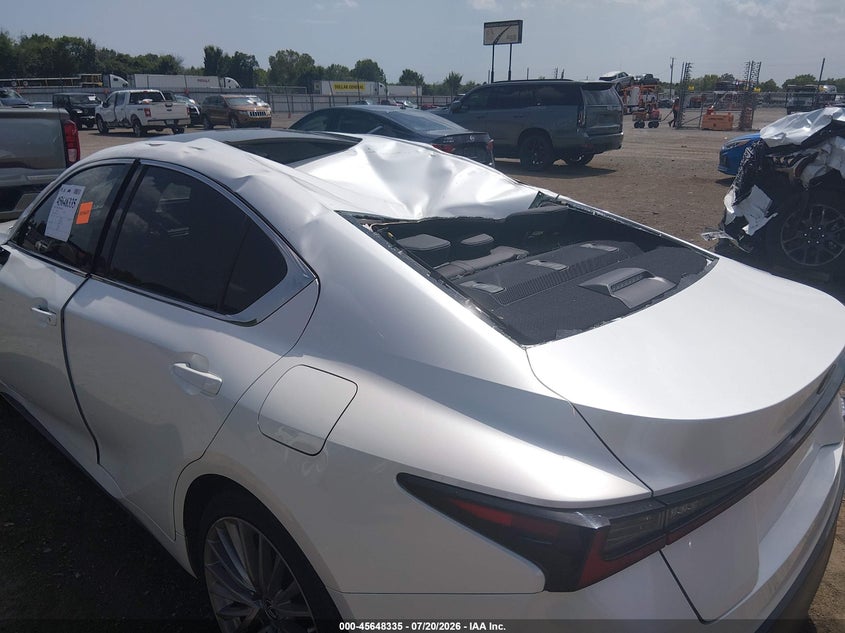 2023 Lexus Is VIN JTHD81F28P5051041 IAAI salvage auction — ROOF, Salvage (Arkansas), sold $9,600 on 2026-09-09 (photo 6)
