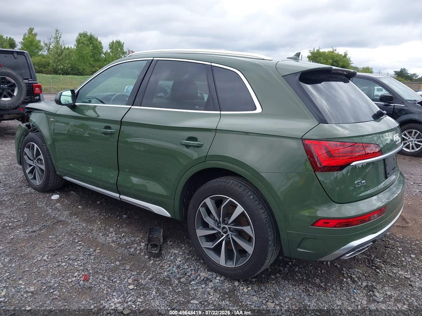 2022 Audi Q5 VIN WA1EAAFY4N2014754 IAAI salvage auction — FRONT END, Salvage Title, sold $9,900 on 2026-08-02 (photo 3)
