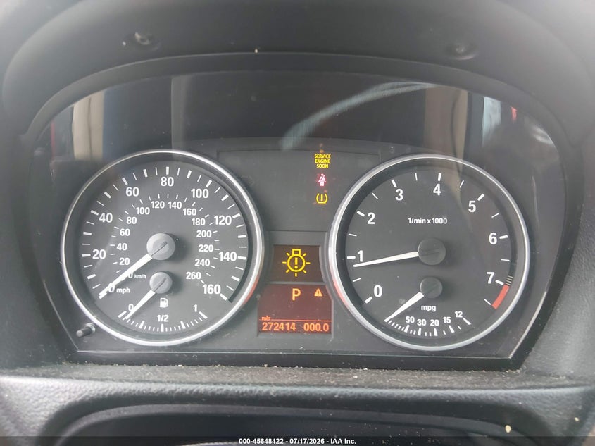 2007 BMW 3 series VIN WBAVA33507KX78337 IAAI salvage auction — NORMAL WEAR, Clear (Arkansas), sold $25 on 2026-07-22 (photo 7)
