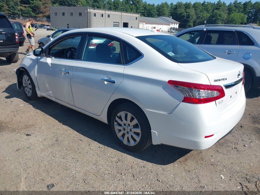 2015 Nissan Sentra VIN 3N1AB7AP7FY311803 IAAI salvage auction — LEFT FRONT, Clear (Massachusetts), sold $1,250 on 2026-07-29 (photo 3)
