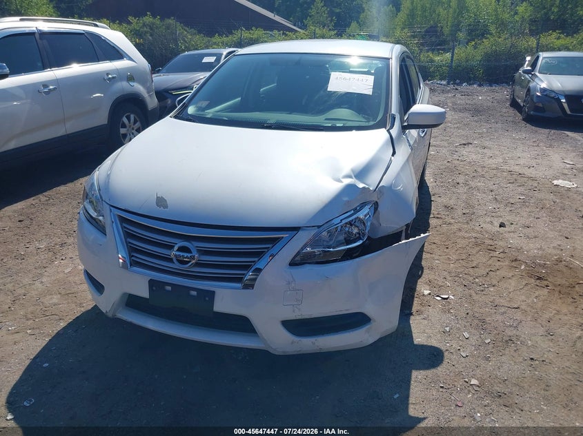2015 Nissan Sentra VIN 3N1AB7AP7FY311803 IAAI salvage auction — LEFT FRONT, Clear (Massachusetts), sold $1,250 on 2026-07-29 (photo 6)