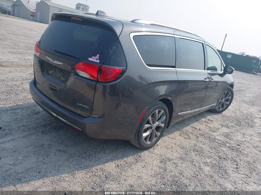 2018 Chrysler Pacifica VIN 2C4RC1GG4JR186480 IAAI salvage auction — FRONT END, Salvage Title, sold $3,500 on 2026-08-01 (photo 4)