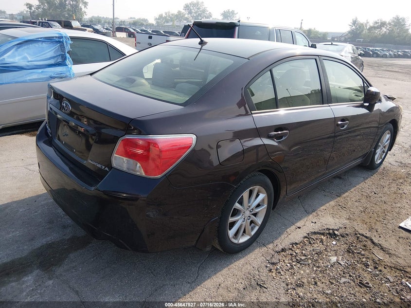 2013 Subaru Impreza VIN JF1GJAB63DH026401 IAAI salvage auction — NORMAL WEAR, Clear (Illinois), sold $450 on 2026-07-29 (photo 4)