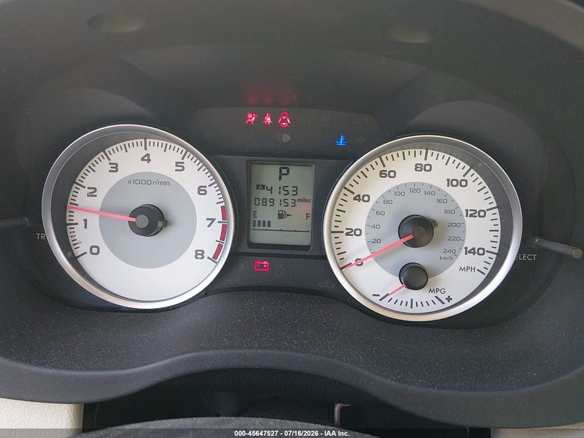 2013 Subaru Impreza VIN JF1GJAB63DH026401 IAAI salvage auction — NORMAL WEAR, Clear (Illinois), sold $450 on 2026-07-29 (photo 7)