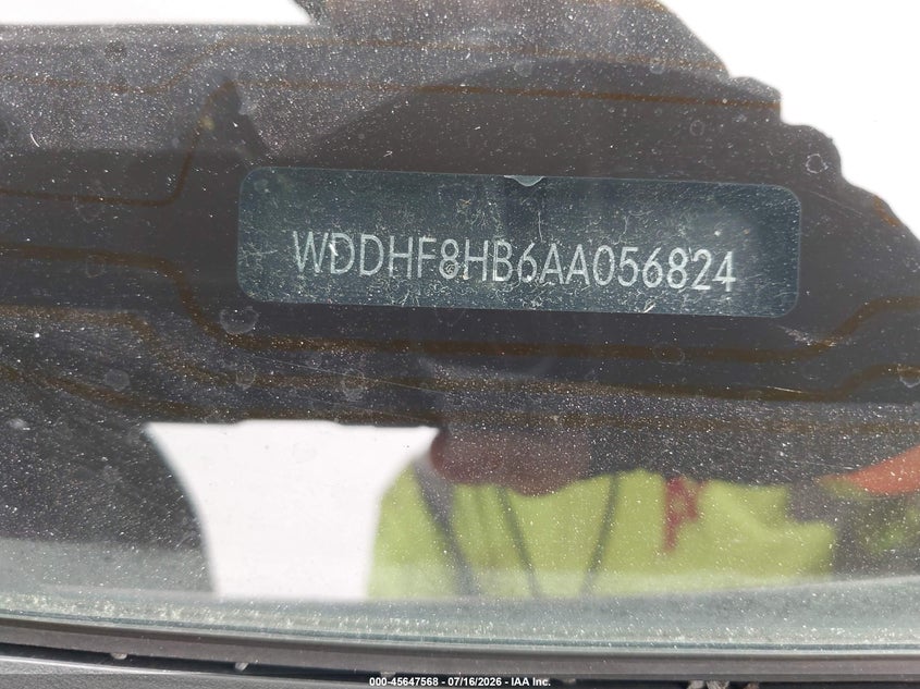2010 Mercedes-benz E-class VIN WDDHF8HB6AA056824 IAAI salvage auction — FRONT END, Salvage (Idaho), sold $650 on 2026-08-12 (photo 9)