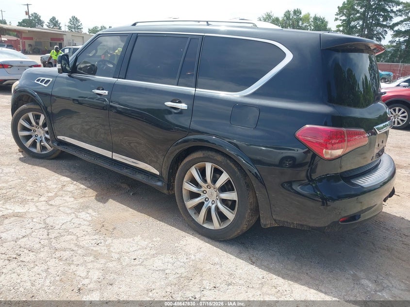 2011 Infiniti Qx56 VIN JN8AZ2NF8B9504155 IAAI salvage auction — LEFT & RIGHT, Original (Texas), sold $1,650 on 2026-07-30 (photo 3)