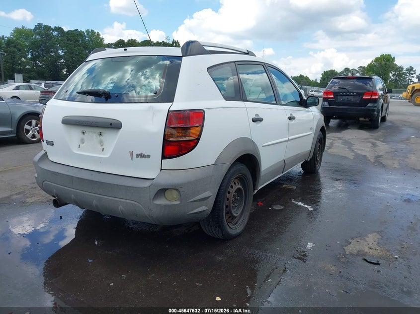 2005 Pontiac Vibe VIN 5Y2SL63805Z479690 IAAI salvage auction — NORMAL WEAR, Clear (Georgia), sold $375 on 2026-07-29 (photo 4)