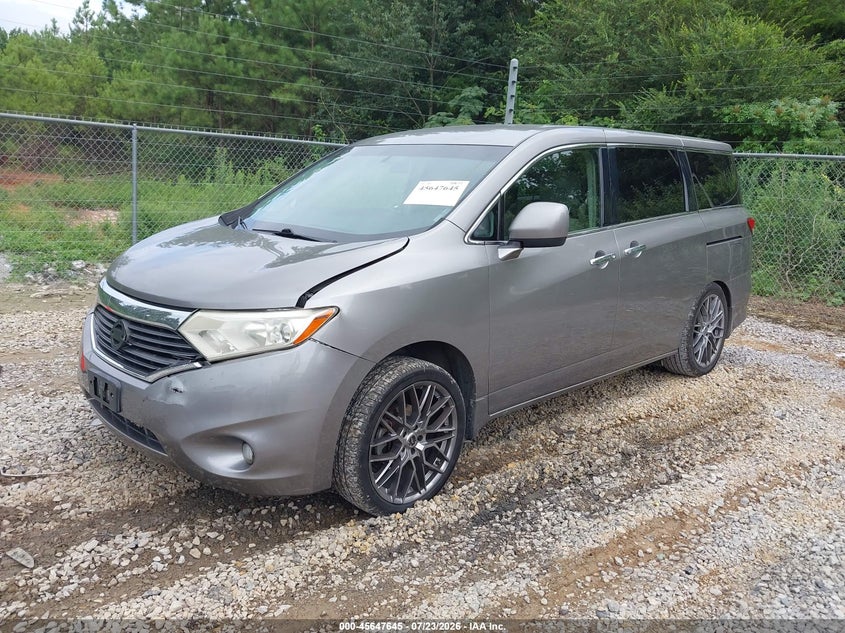 2011 Nissan Quest VIN JN8AE2KPXB9004099 IAAI salvage auction — FRONT END, Salvage (Alabama), sold $425 on 2026-08-02 (photo 2)