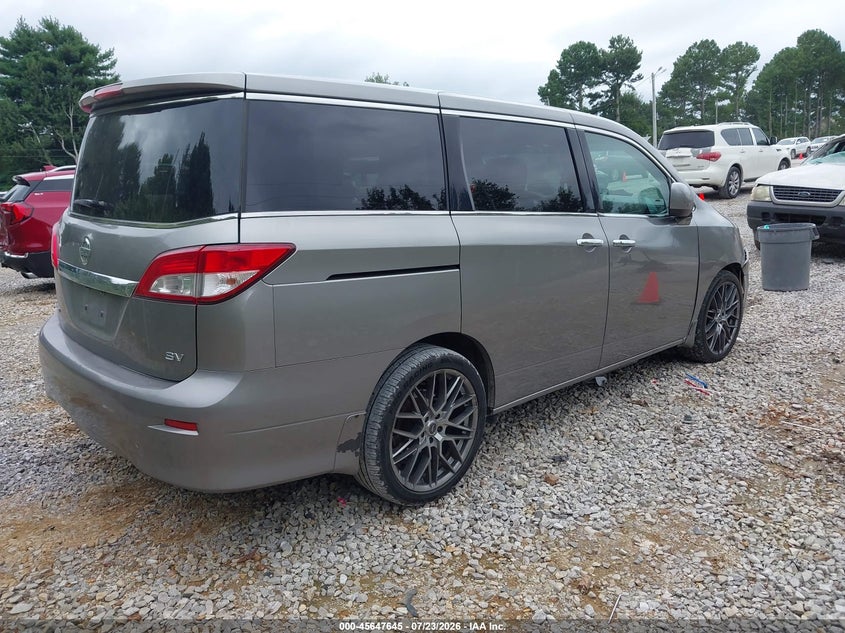 2011 Nissan Quest VIN JN8AE2KPXB9004099 IAAI salvage auction — FRONT END, Salvage (Alabama), sold $425 on 2026-08-02 (photo 4)