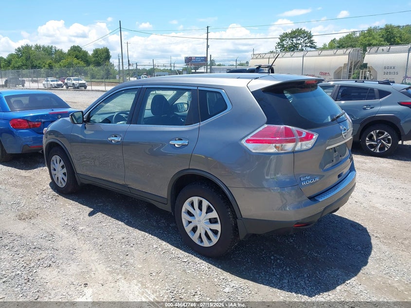 2015 Nissan Rogue VIN KNMAT2MV3FP547390 IAAI salvage auction — NORMAL WEAR, Clear (North Carolina), sold $1,675 on 2026-07-24 (photo 3)