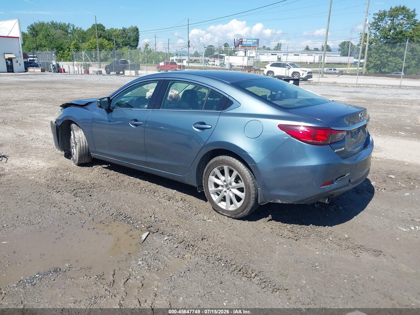 2016 Mazda 6 VIN JM1GJ1U52G1420144 IAAI salvage auction — FRONT END, Clear (South Carolina), sold $500 on 2026-07-17 (photo 3)