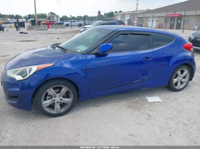 2015 Hyundai Veloster VIN KMHTC6AD7FU224615 IAAI salvage auction — THEFT, Junk Bill Of Sale Mv2459 (Wisconsin), sold $25 on 2026-07-28 (photo 2)