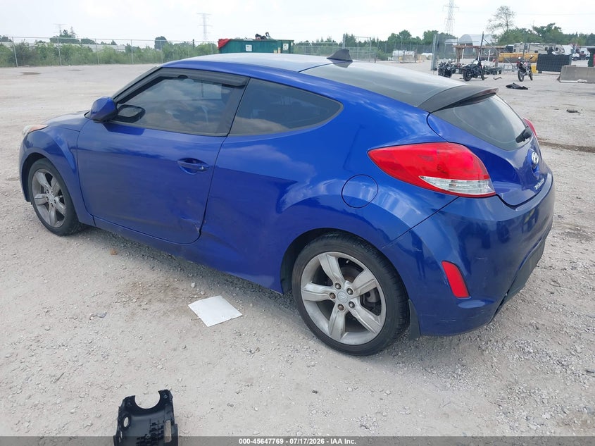 2015 Hyundai Veloster VIN KMHTC6AD7FU224615 IAAI salvage auction — THEFT, Junk Bill Of Sale Mv2459 (Wisconsin), sold $25 on 2026-07-28 (photo 3)
