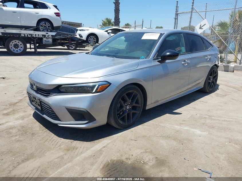 2022 Honda Civic VIN 2HGFE2F50NH608650 IAAI salvage auction — LEFT REAR, Salvage Title, sold $7,400 on 2026-08-22 (photo 2)