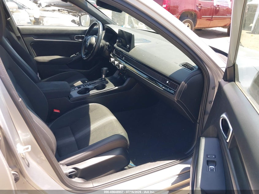 2022 Honda Civic VIN 2HGFE2F50NH608650 IAAI salvage auction — LEFT REAR, Salvage Title, sold $7,400 on 2026-08-22 (photo 5)