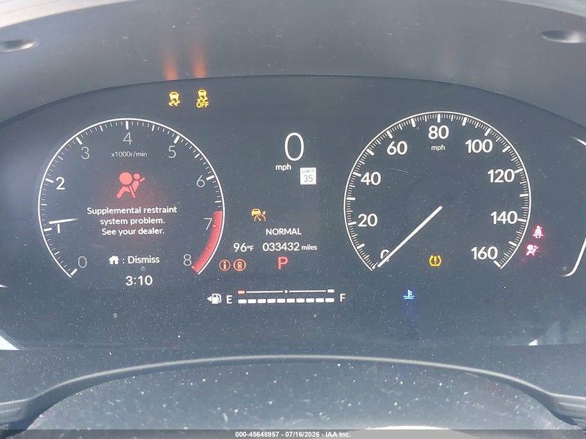 2022 Honda Civic VIN 2HGFE2F50NH608650 IAAI salvage auction — LEFT REAR, Salvage Title, sold $7,400 on 2026-08-22 (photo 7)