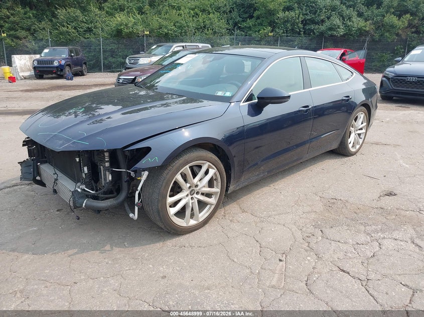 2021 Audi A7 VIN WAUR2AF25MN034487 IAAI salvage auction — FRONT END, Salvage (Pennsylvania), sold $13,500 on 2026-07-31 (photo 2)