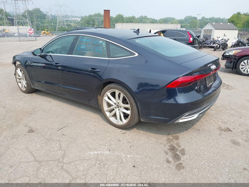 2021 Audi A7 VIN WAUR2AF25MN034487 IAAI salvage auction — FRONT END, Salvage (Pennsylvania), sold $13,500 on 2026-07-31 (photo 3)