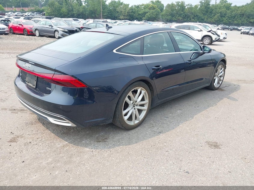2021 Audi A7 VIN WAUR2AF25MN034487 IAAI salvage auction — FRONT END, Salvage (Pennsylvania), sold $13,500 on 2026-07-31 (photo 4)