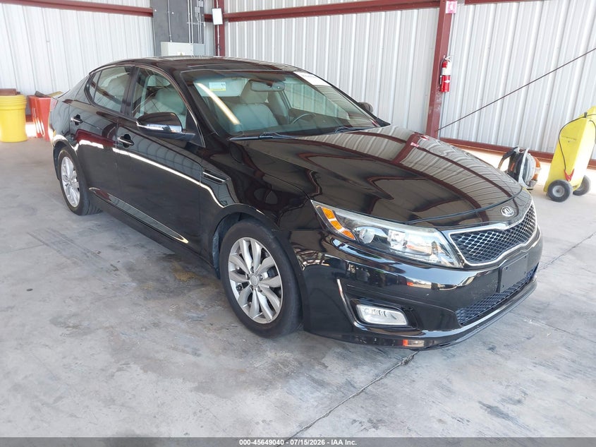 2014 Kia Optima VIN 5XXGN4A76EG327348 IAAI salvage auction — NORMAL WEAR, Salvage Title, sold $450 on 2026-07-28 (photo 1)