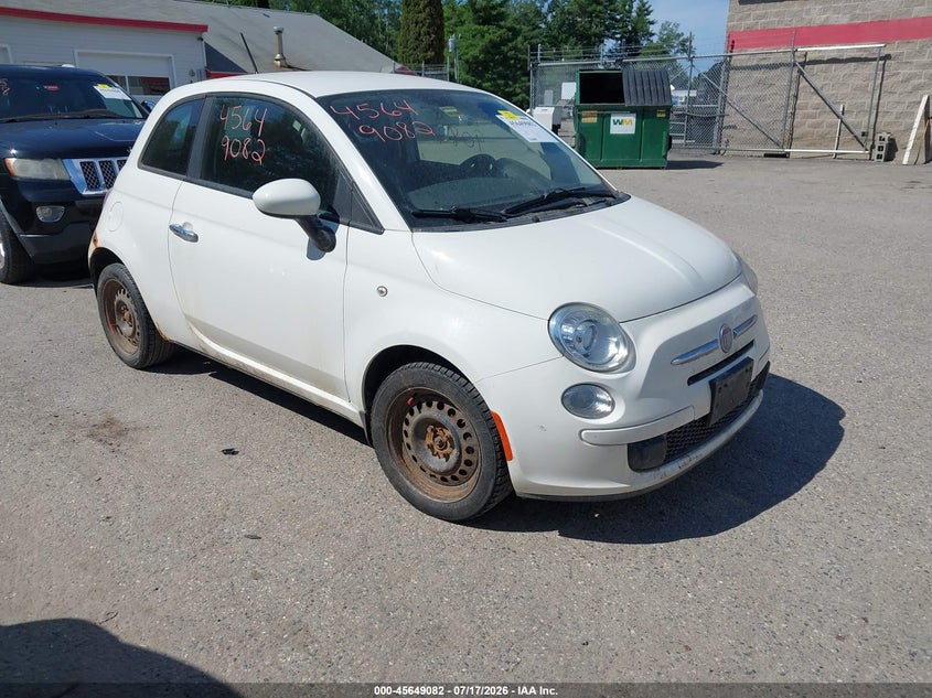 2012 Fiat 500 VIN 3C3CFFAR7CT310332 IAAI salvage auction — NORMAL WEAR, Original (Maine), sold $200 on 2026-08-03 (photo 1)