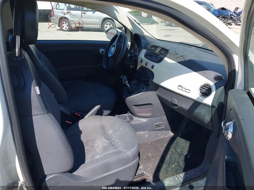 2012 Fiat 500 VIN 3C3CFFAR7CT310332 IAAI salvage auction — NORMAL WEAR, Original (Maine), sold $200 on 2026-08-03 (photo 5)