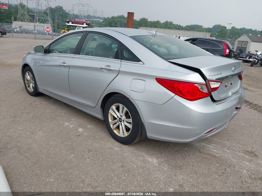 2012 Hyundai Sonata VIN 5NPEB4AC3CH493910 IAAI salvage auction — REAR END, Salvage Title, sold $725 on 2026-07-24 (photo 3)