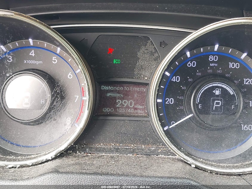 2012 Hyundai Sonata VIN 5NPEB4AC3CH493910 IAAI salvage auction — REAR END, Salvage Title, sold $725 on 2026-07-24 (photo 7)