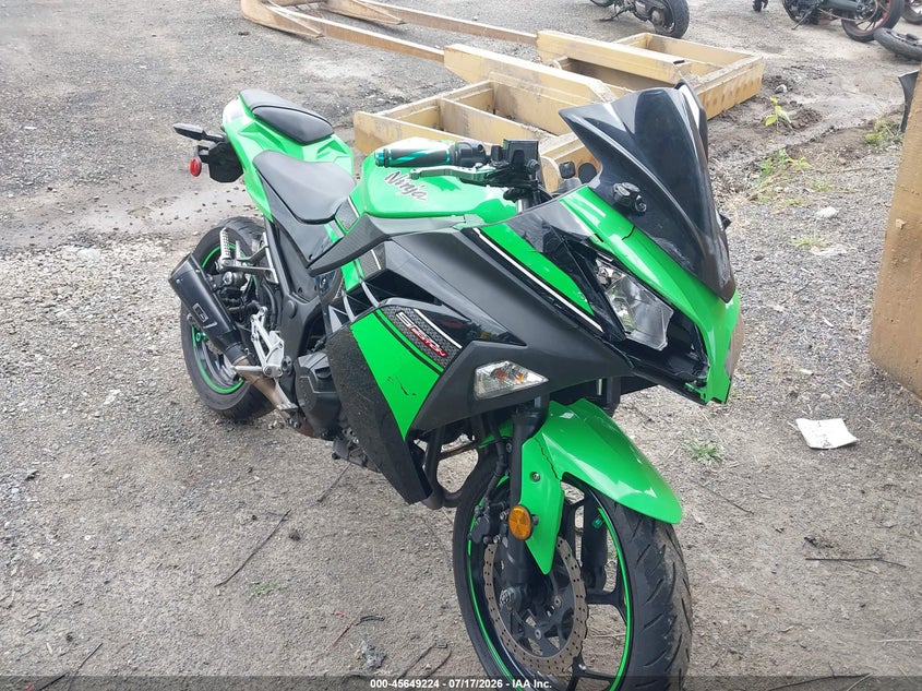 2013 Kawasaki Ninja VIN JKAEX8A19DDA06611 IAAI salvage auction — FRONT END, Bill Of Sale (Washington), sold $125 on 2026-07-29 (photo 1)