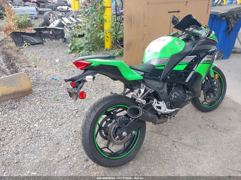 2013 Kawasaki Ninja VIN JKAEX8A19DDA06611 IAAI salvage auction — FRONT END, Bill Of Sale (Washington), sold $125 on 2026-07-29 (photo 4)