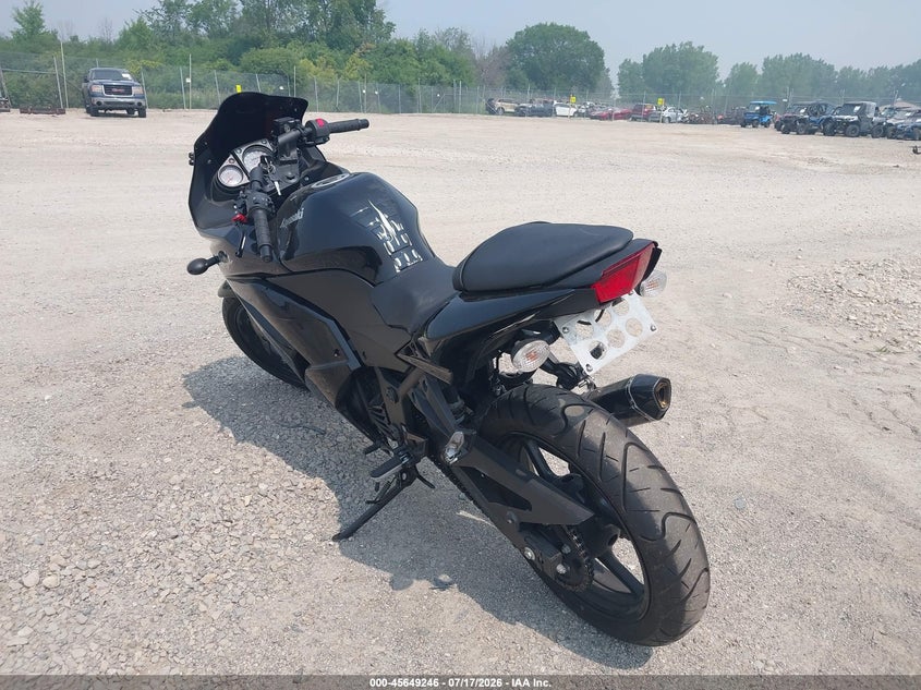 2009 Kawasaki Ex250 VIN JKAEXMJ139DA20763 IAAI salvage auction — NORMAL WEAR, Clear-Endorsement (Wisconsin), sold $25 on 2026-07-30 (photo 3)
